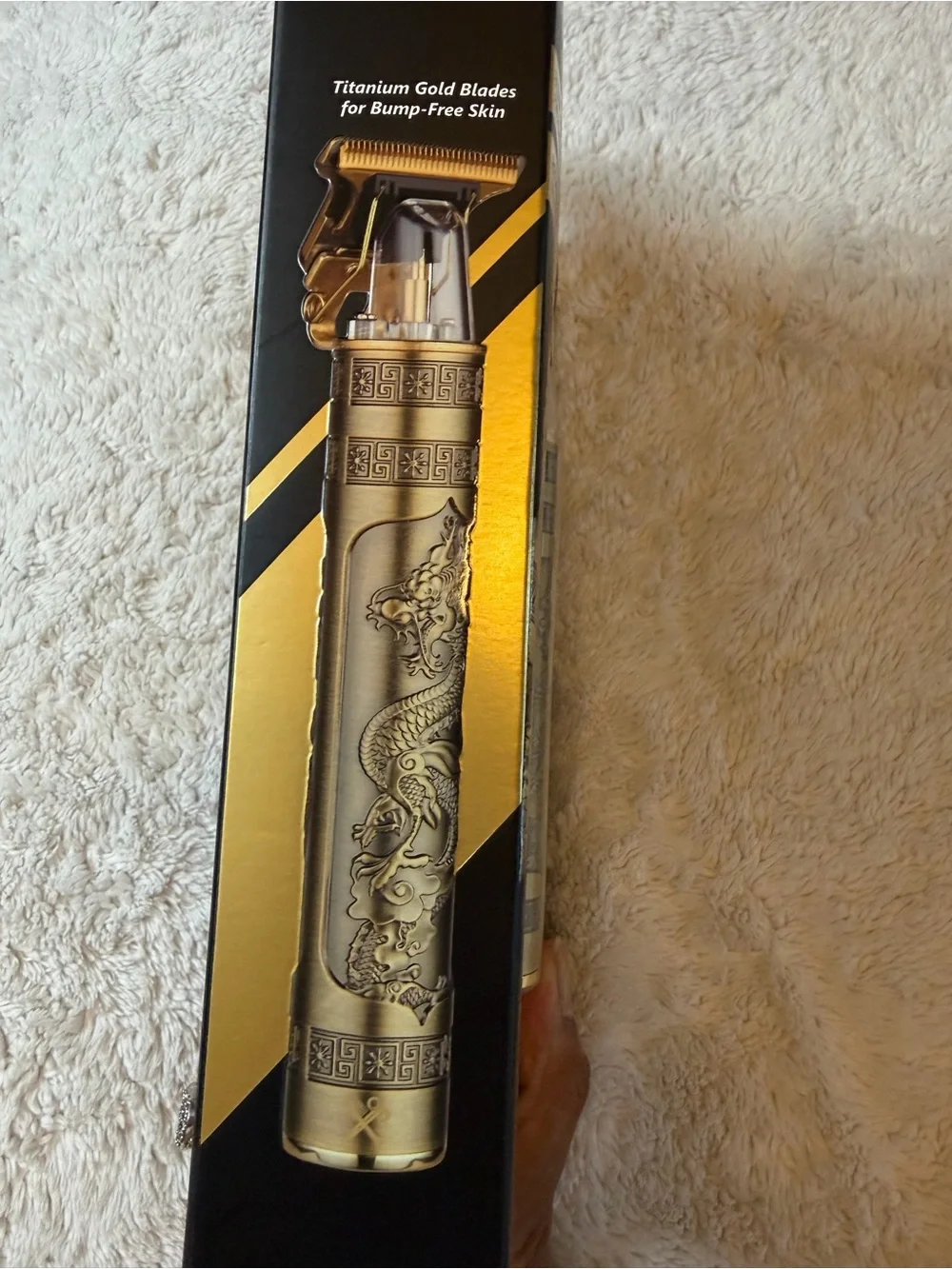 Gold T-Blade Trimmer – Rechargeable Men’s Grooming Tool